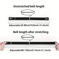 Adjustable Stretch Elastic Waist Band Invisible Belt Buckle-Free Belts for Women Men Jeans Pants Dress No Buckle Easy To Wear 2