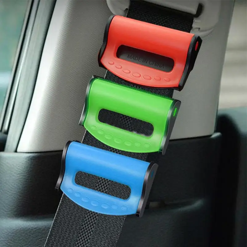 Car Seat Belt Clip Belt Cover Clips Locking Clip Seat Adjuster Strap Positioner Locking Safe Seatbelt Tension Adjuster