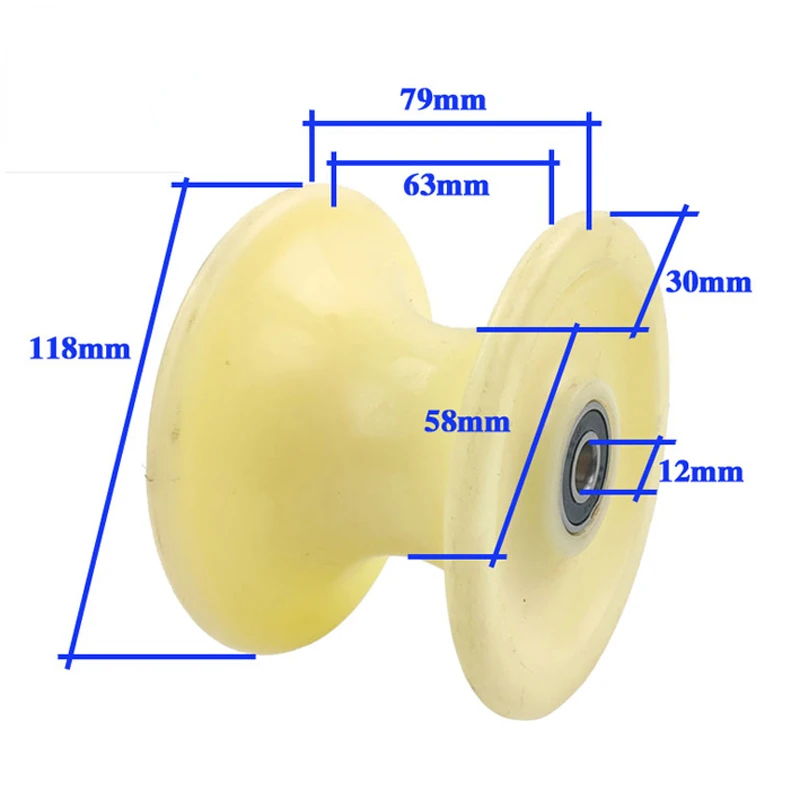 4 Ruote In Nylon 35mm Diametro Per Guide Meccaniche - Larghezza 40mm, Autolubrificanti | Smart Machines - Foto 5