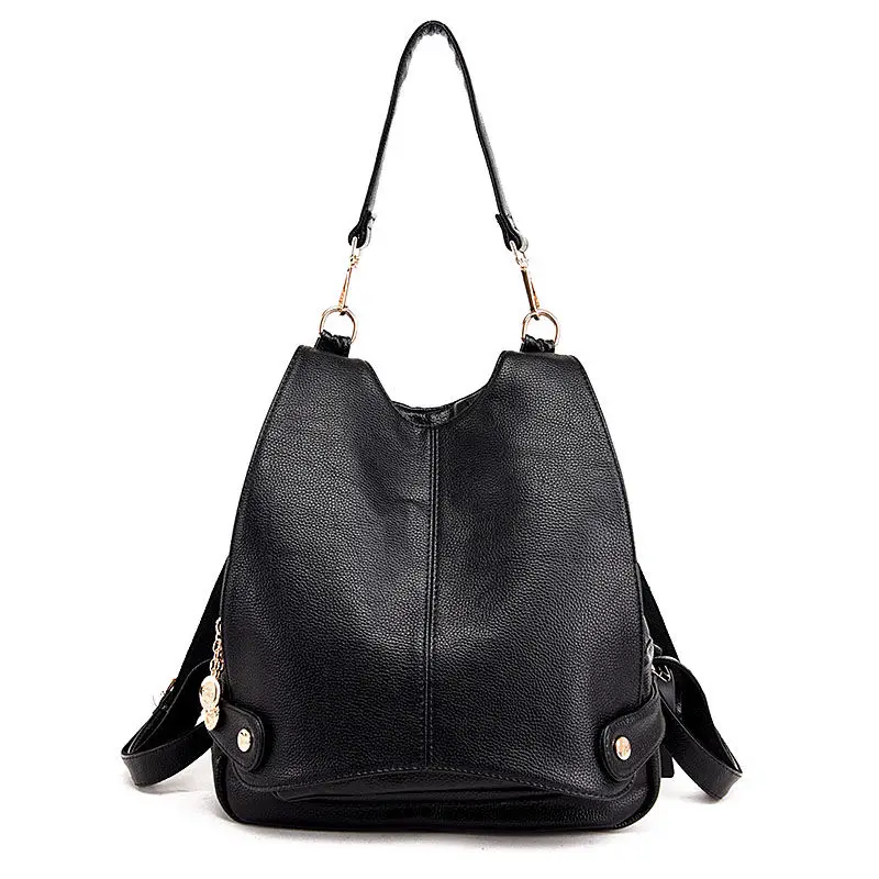 Genuine Leather Shoulder Bag For Women 2023 New Korean Fashion High Capacity Bag Fashion Simple Versatile Cowhide Women Backpack
