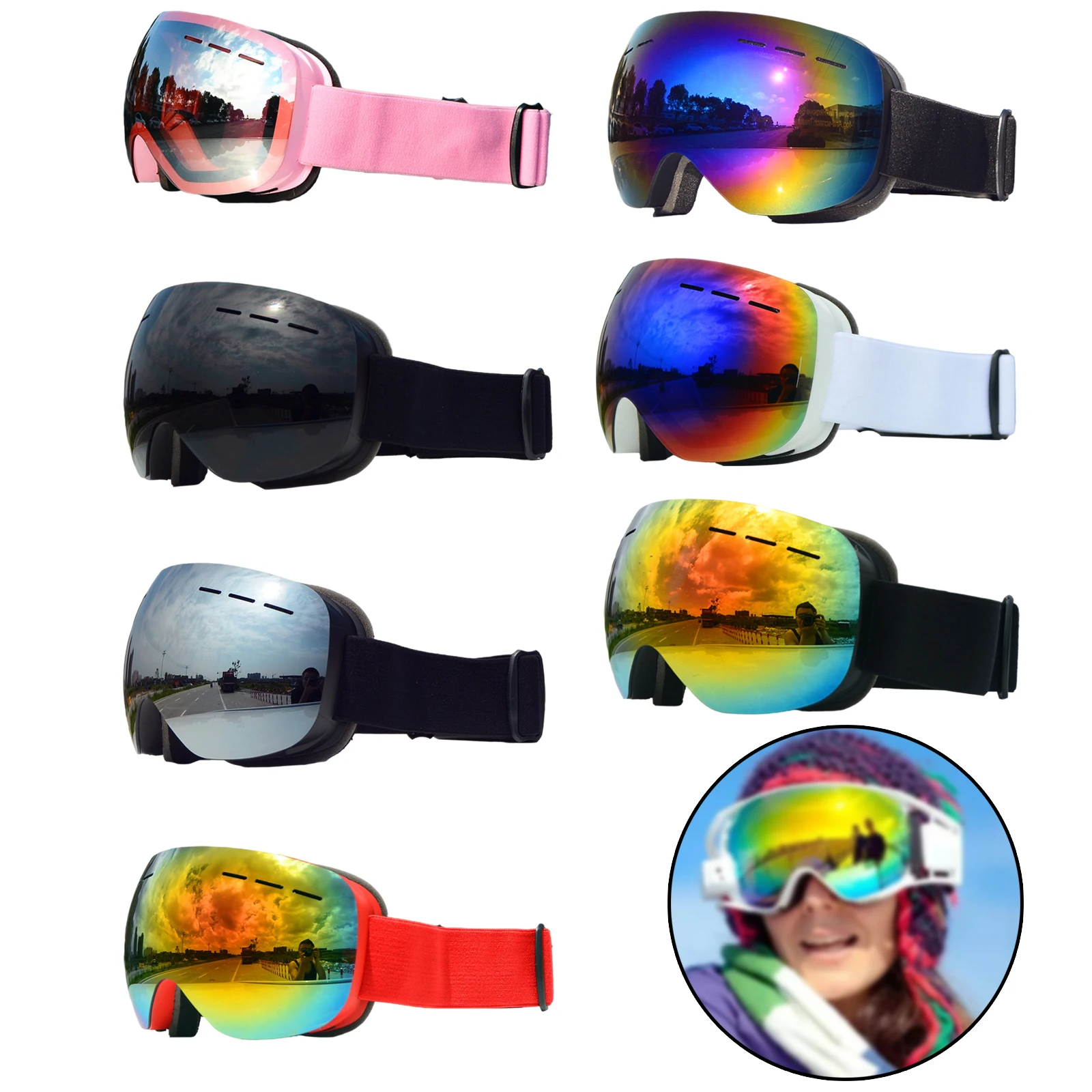 Ski Goggles Snow ATV Protection Windproof Glasses for Dirt Bike Youth