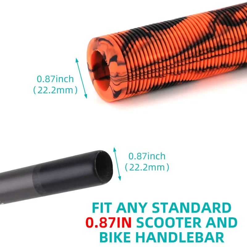Length Rubber Bicycle Grips Anti-Slip Folding Bike Cuffs ShcokProof MTB Handleba