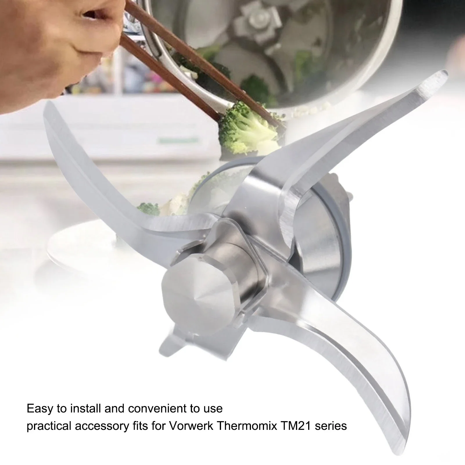 Vorwerk Thermomix TM21용 스테인리스 스틸 믹싱 블레이드 교체품, 블렌더 주방용품