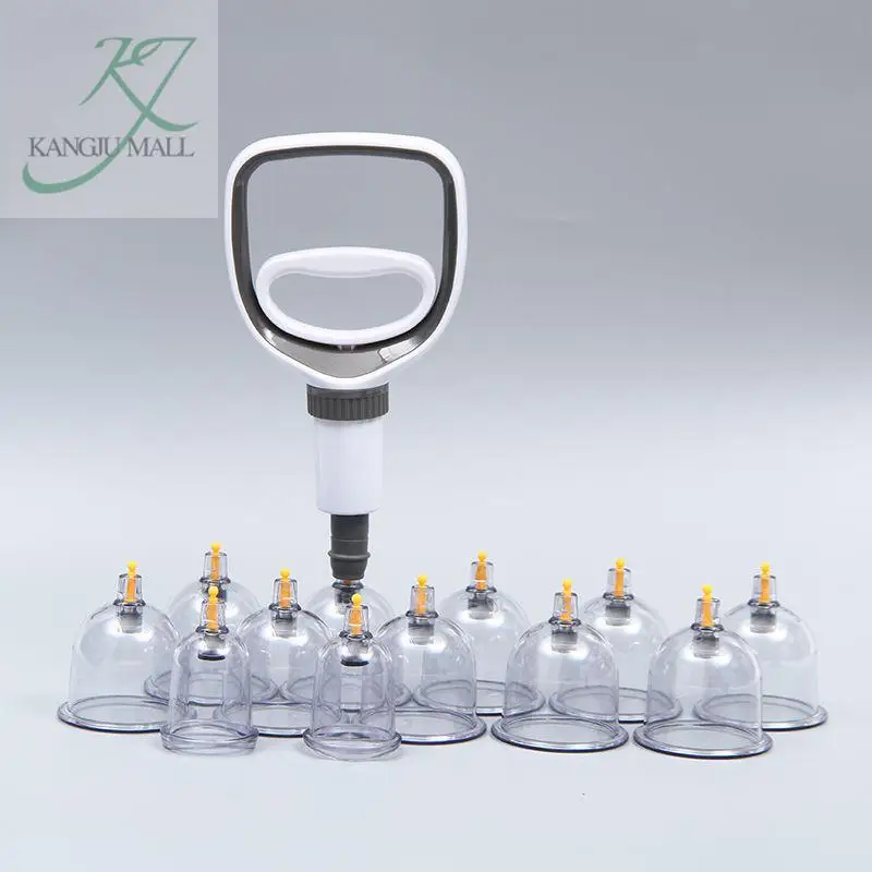 12/20cans Thick Jars Big Vacuum Cupping Set Chinese Medical Therapy Cellulite Body Massager Anti Rupture Cans Guasha Suction Cup 3