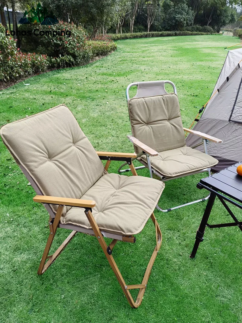 Coussin chauffant Lohascamping 5cm pour chaise de pêche - Confort hivernal et relaxation optimale