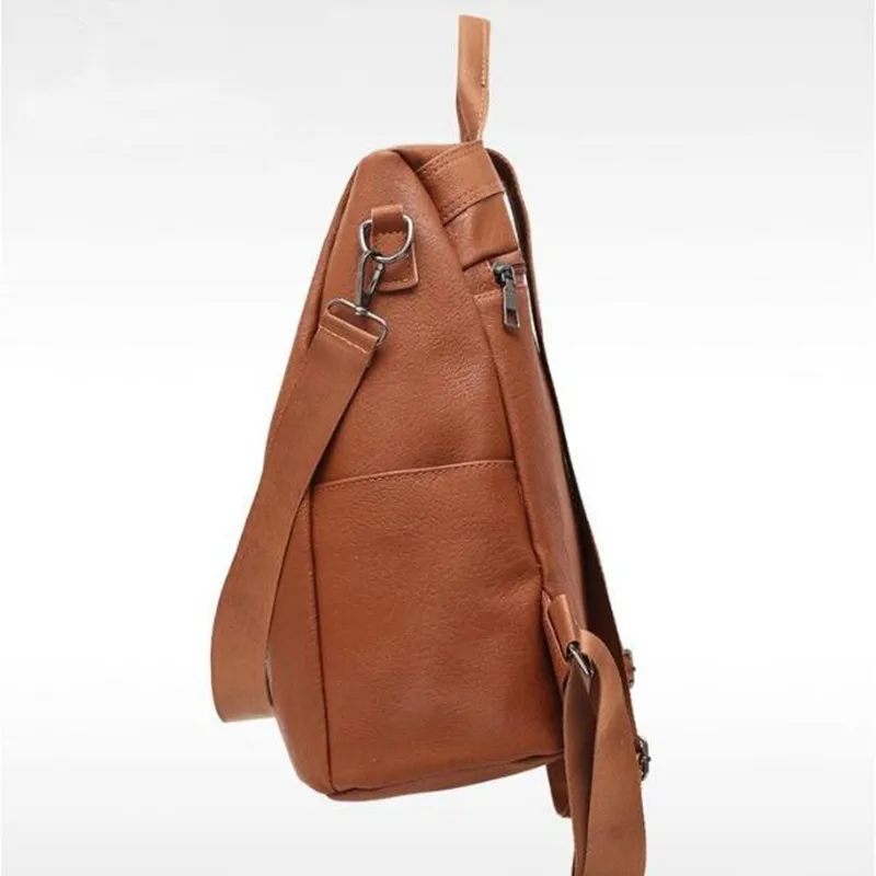 Anti-theft Vintage Leather Backpack Women Shoulder Bag Ladies High Capacity Travel Backpack School Bags for Girls Mochila Mujer 6