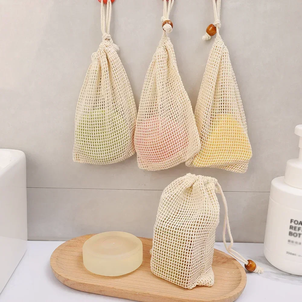 5/2/1Pcs Soap Foaming Net Mesh Bags Bath Washing Tools Body Cleaning Bubble Helper Mesh Deep Cleaning  Delicate Foam Cotton Net 2