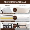Outdoor Patio Furniture 4 Pieces Set, Modern Patio Conversation Sets, Outdoor Sectional Metal Sofa with 5.5  Inch Cushion 5