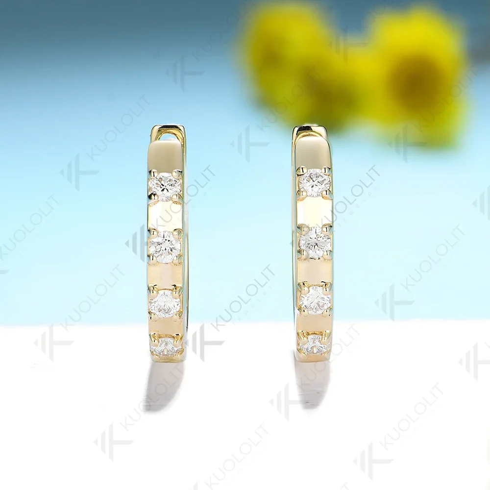 ピアス MORELLATO 5705 1PONT DIAMOND PIERCED EARRINGS KOH-I-NOOR Cadar - 18K Yellow Gold Unity Double Dangle Earrings