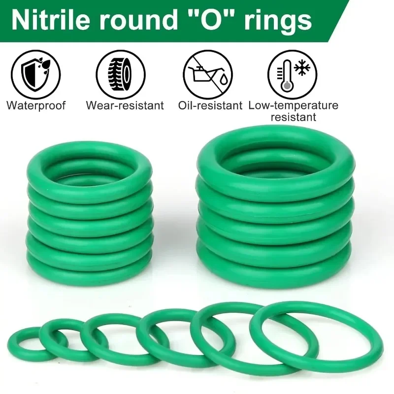 Elastic Band O-ring Rubber Gaskets Universal Air Condition Sealing Rings Faucet Pressure Plumbing Repair Washer Assortment Kits