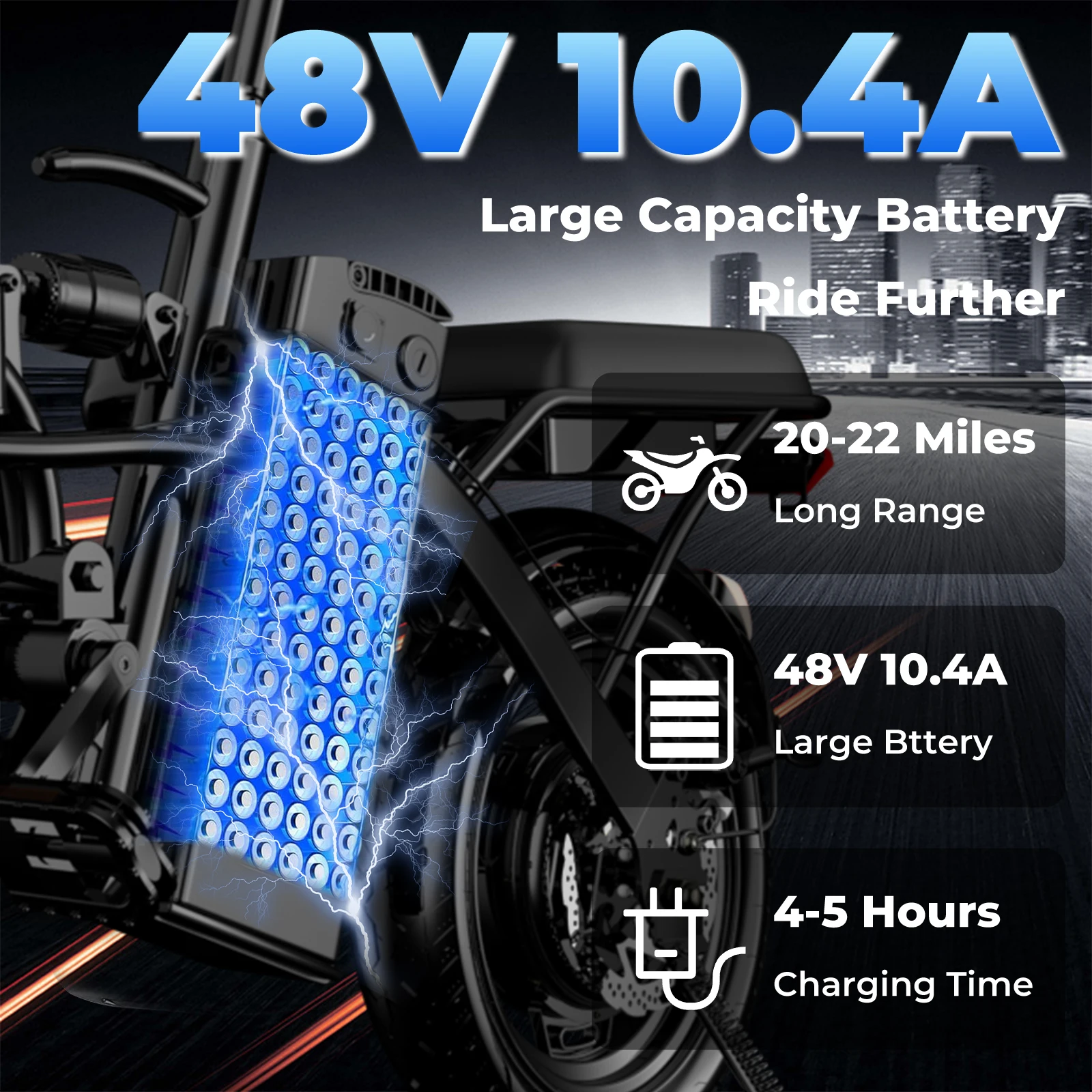 500W 14" Folding Electric Bike 3