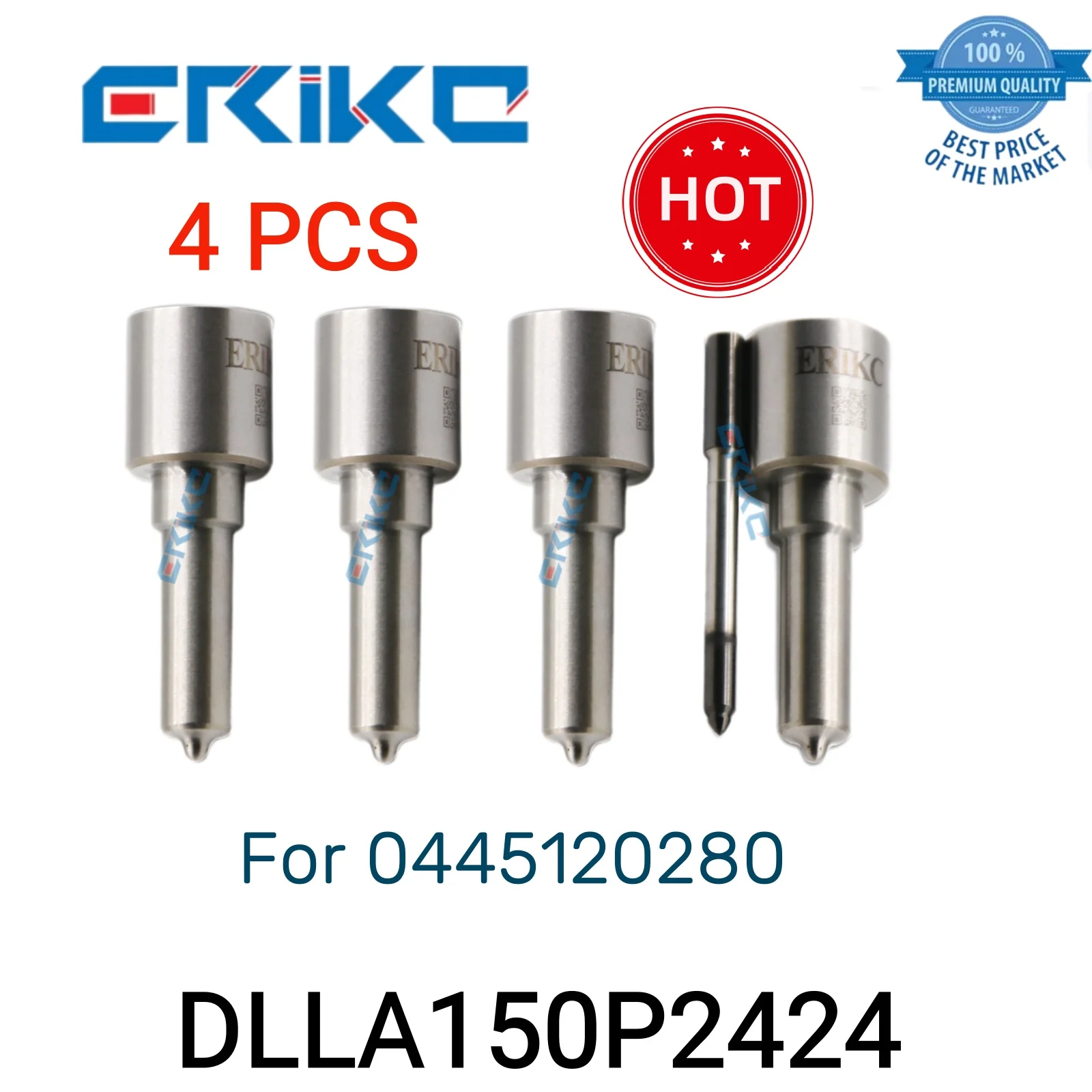 

Инжектор сопла DLLA150P2424 0 433 172 424 DLLA 150 P 2424, 4 шт.