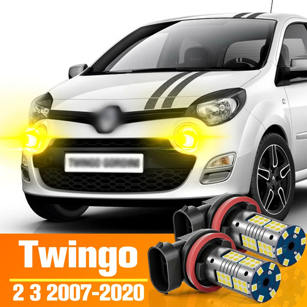 AccessoiresdampoulesantibrouillardavantpourRenaultTwingo2LED