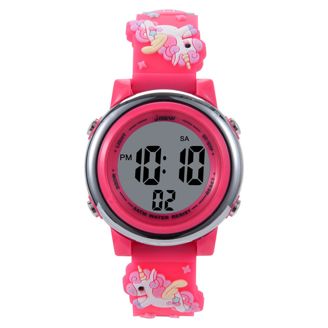 CE105 Children's Cartoon Ventilation Watch Waterproof Luminous Colorful Luminous Sports Electronic Watch