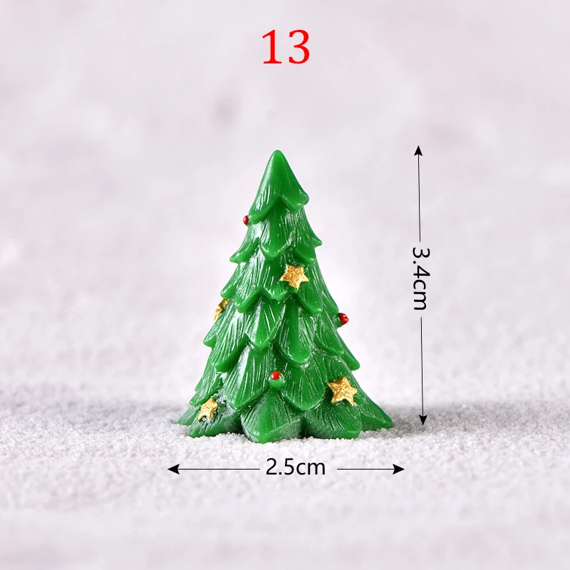 40 Mini Decorazioni Natalizie In Resina - Set Di Figurine Per Albero, Presepe O Casa Delle Bambole - 3
