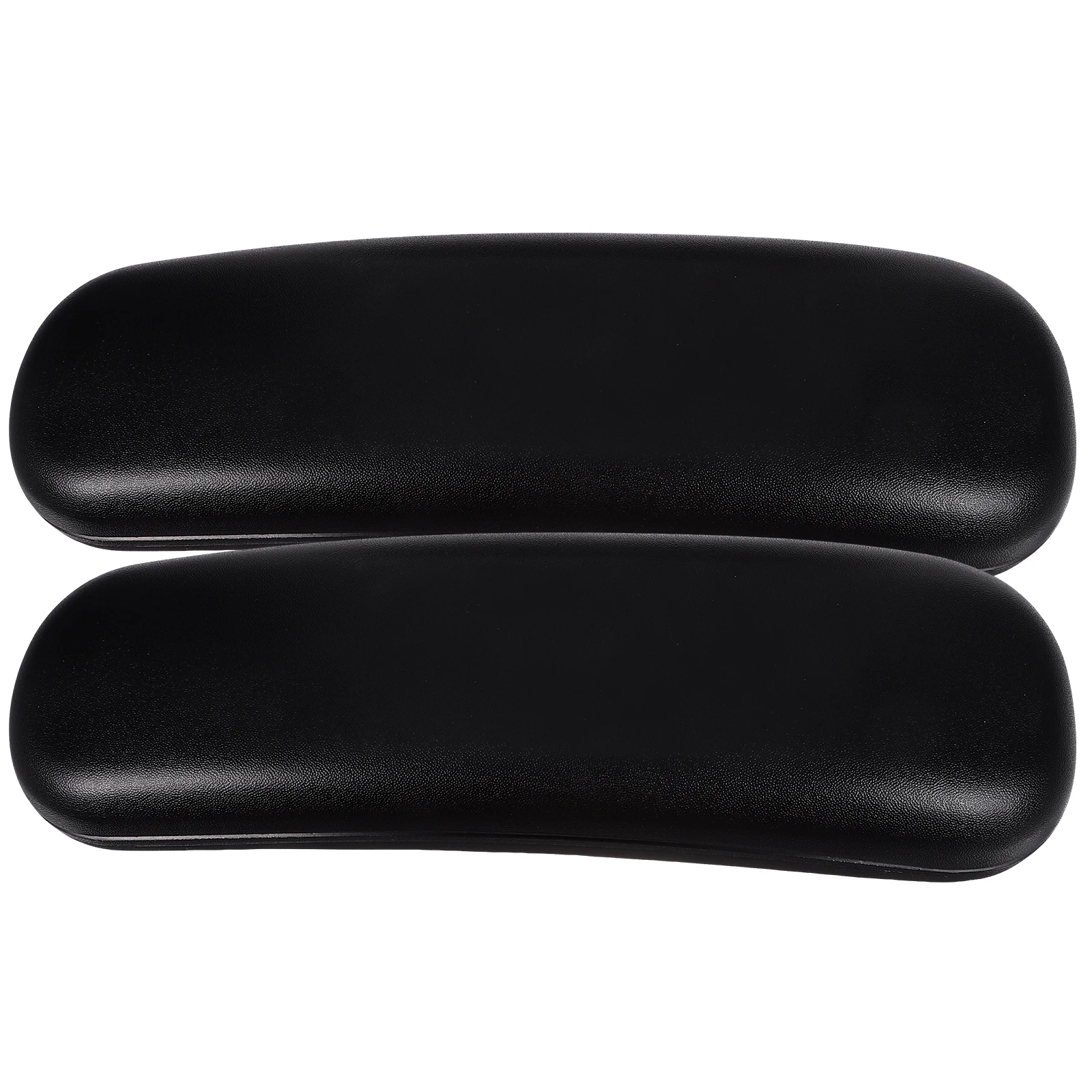 2pcs 2 Pieces 255x95mm Armrest Replacement Parts PU Ergonomic Pads for Office Gaming Chairs High Strength Anti Deformation