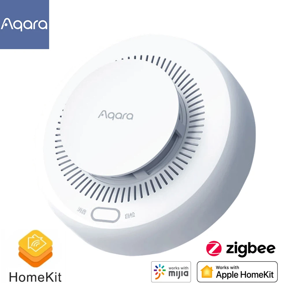 

Aqara Smart Smoke Detector Zigbee Fire Alarm Monitor Sound Alert Home Security APP Remote Control Support Xiaomi Mihome HomeKit