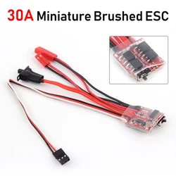 Compact Electric Speed Controller with Brake for DIY RC Vehicles (2S 4~8V) (30A Red mainboard)