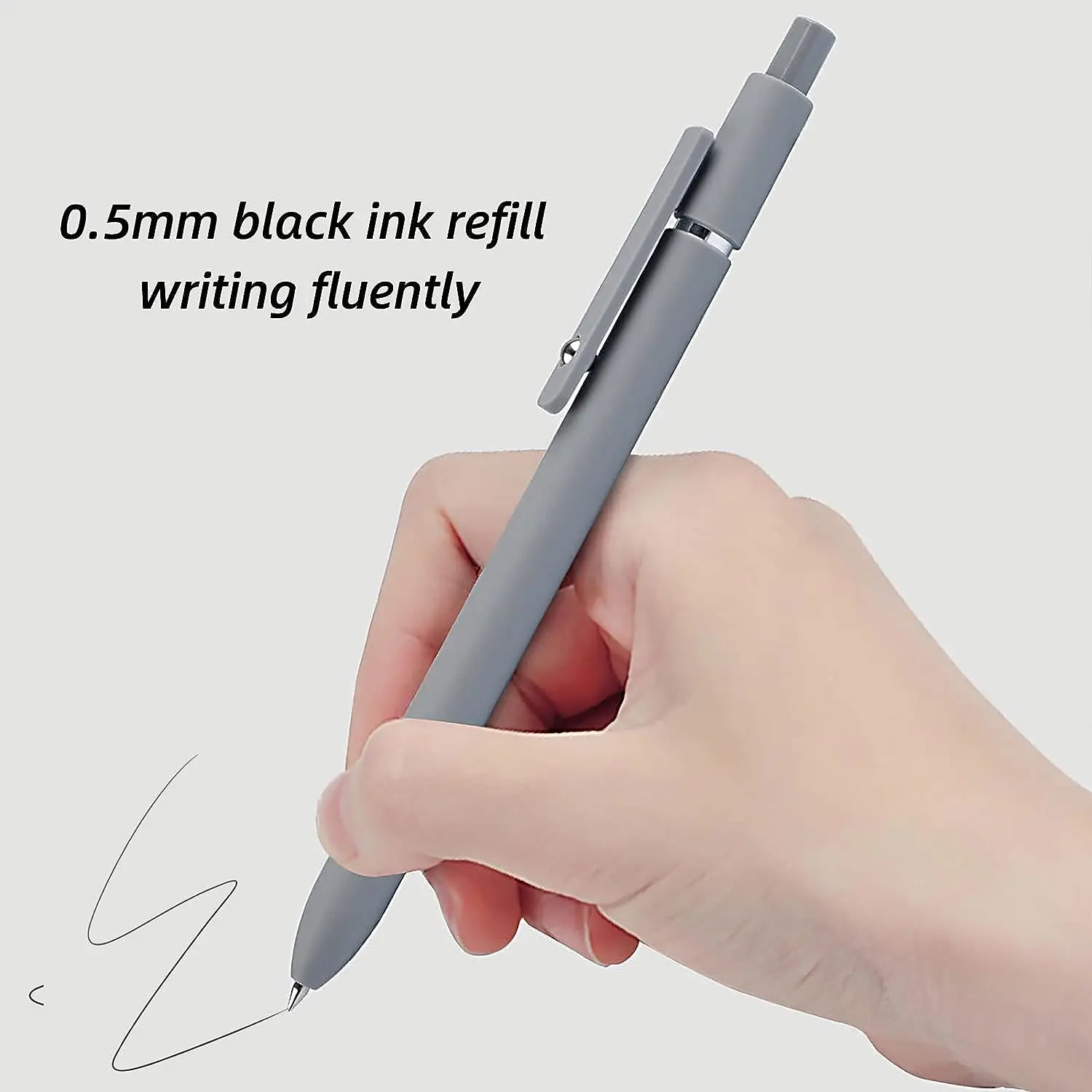6 개/대 믹스 컬러 개폐식 젤 펜 0.5 MM 검정 쓰기 젤 펜 볼펜 학교 학생 사무실 학교 용품