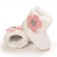 Winter White Snow Boots For Newborn Baby Boots Keep Warm Plush Inside Anti-slip Baby Infant Toddler Cute Soft Bottom Shoes 5