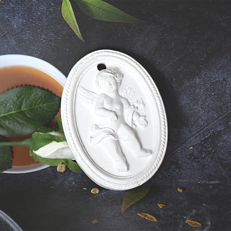 DIY Angel Shape Aromatherapy Plaster Mold Fondant Cake Chocolate Molds Soap Decorating Silicone Mould Handmade Clay Crafts