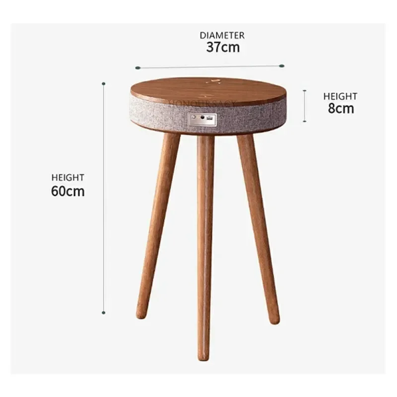 Creative Smart Coffee Table With HIFI Bluetooth Speaker Wireless Charging Nordic Style Living Room Side Table With Stereo Audio bluetooth speaker audio speakers