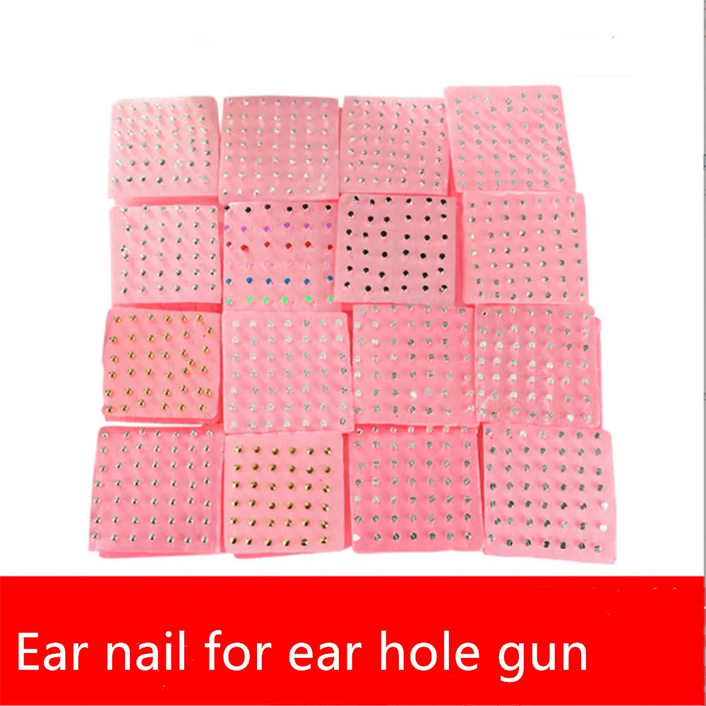 Ear Stud Ear Nail Medical Earrings for Ear Hole Drilling Ear Hole Piercer Tool Ear Piercing Gun Painless Ear Piercing Needle 3
