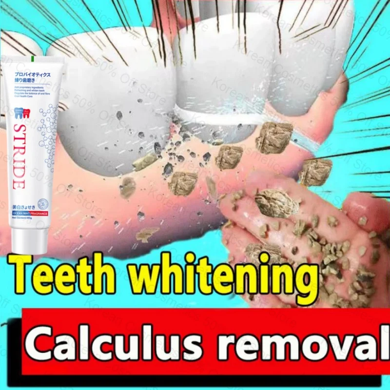 

100g Whitening Toothpaste Remover Dental Calculus Plaque Stains Tooth Cleansing Care Removal Bad Breath Preventing Periodontitis