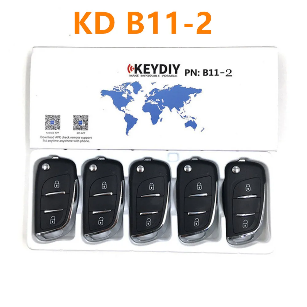 5pcs/lot Keydiy B11 Wire Universal Remote Key 2/3 Buttons Car Remote Control For KD200 KD900 KD900+ URG200 KD-X2 Mini KD Car Key car remote key car key