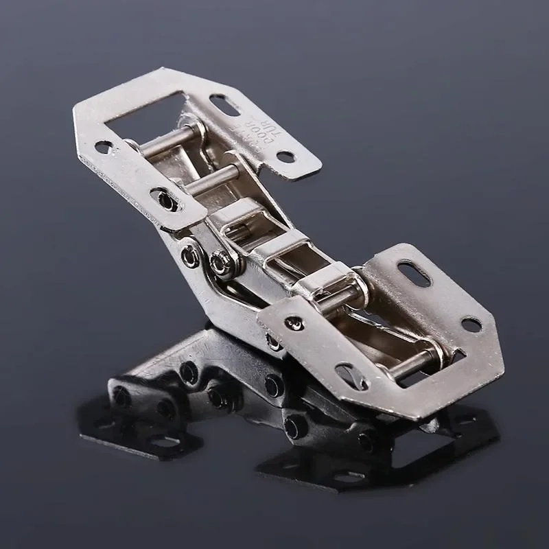 Hidden Hinges Cabinet Cupboard Furniture Hinges Bridge Shaped Door Hinge with Screws DIY Hardware Tools