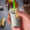 Creative Three Flame Butane Gas Lighter Metal Gradient Flame Switching Cool Windproof Torch Lighter Smoking Accessories Gadgets 4