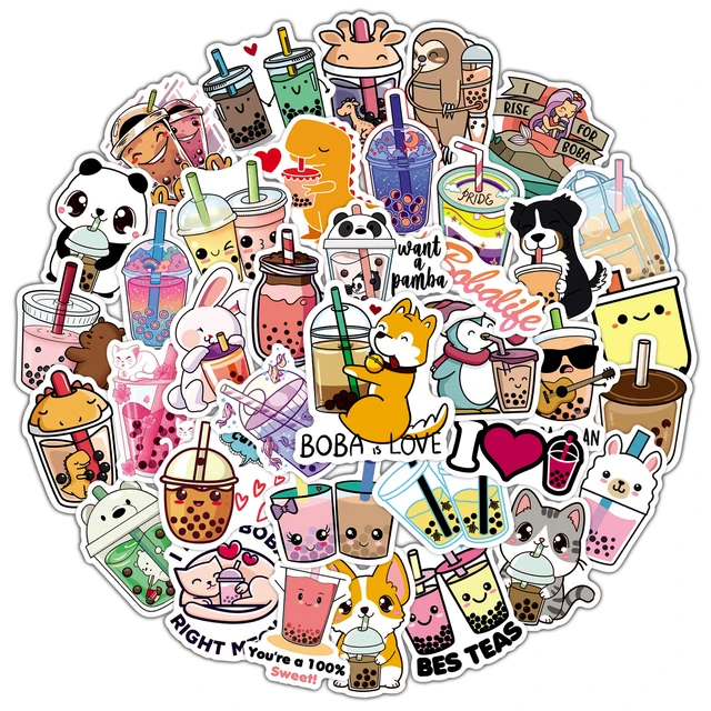 Pack de 50pcs Stickers Autocollants Dessin animé japonais kawaii