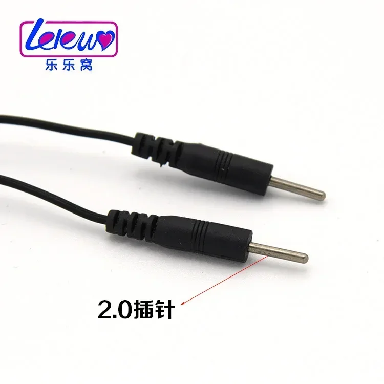 Stimulate Nipple Clamps Anal Plug Wire Accessories Line Electro Shock Line Head Buckle Cable To Connect Penis Ring Electric