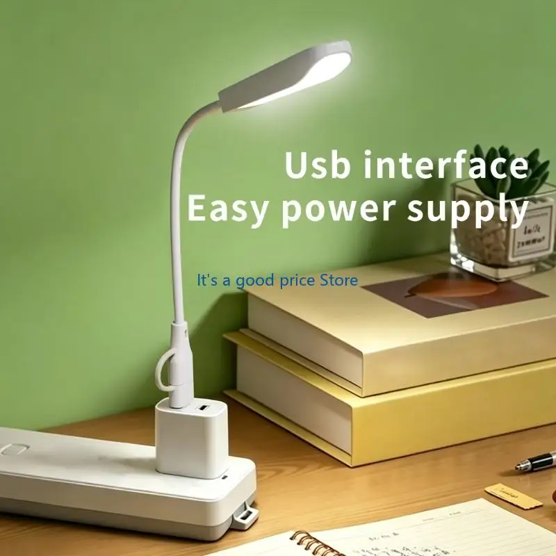 USB C형 LED 조명 휴대용 독서등 소형 램프 조절 가능 접이식