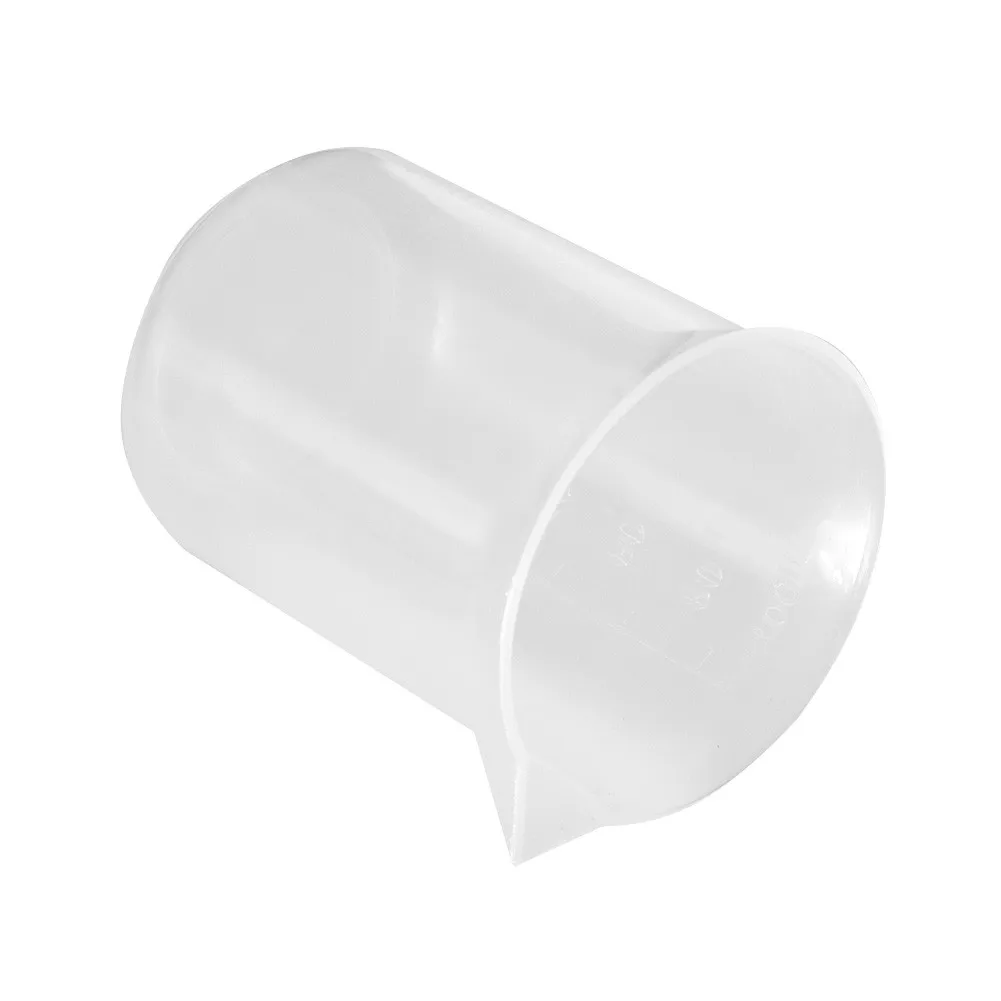 

10Pcs Lab 100ml Plastic Graduated Measuring Beaker Liquid Cup Container Smooth Wall, Clear And Accurate Graduation