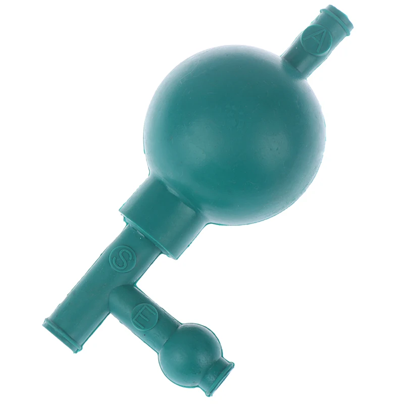 Lab Rubber Suction Bulb Safe Pressure Quantitative Pipette Filler with 3 Valves