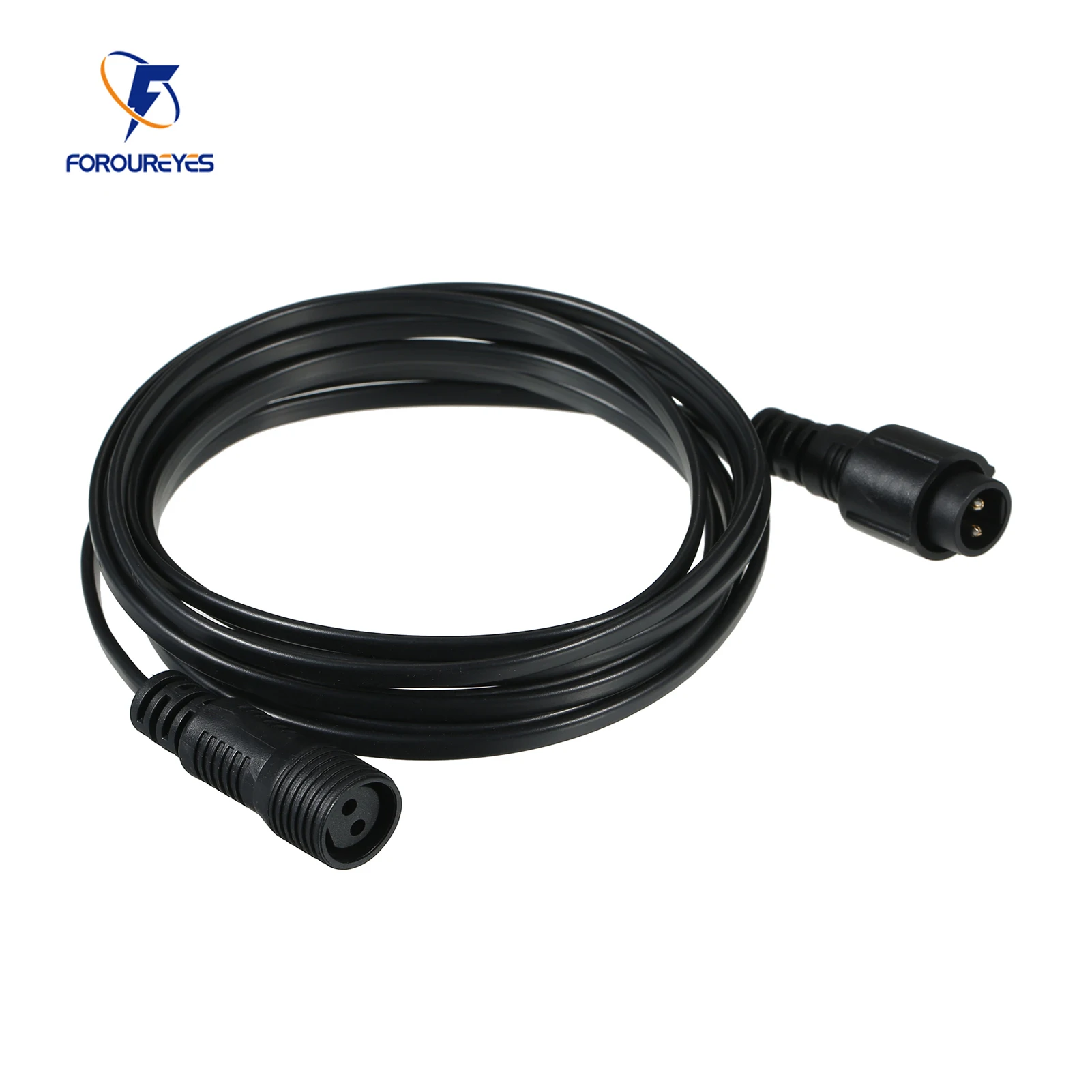 Cabo de Extensão para S14 Luzes da Corda ao ar Livre com 2pin 2*0.75 mm Fio Quadrado para Guirlanda Casamento Festa de Natal Luz 2m