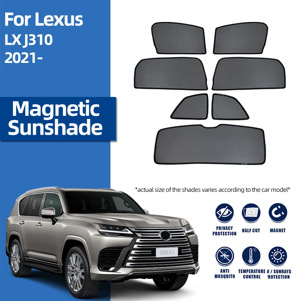 For Lexus LX J310 LX600 2022 2023 2024 Car Magnetic Sunshasde