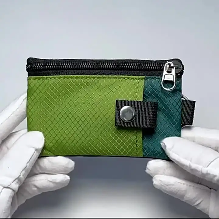 Cartera Minimalista Negra Con RFID Y Ventana Para DNI - Pequeña, Impermeable Y Con Cordón. Ideal Para El Día A Día