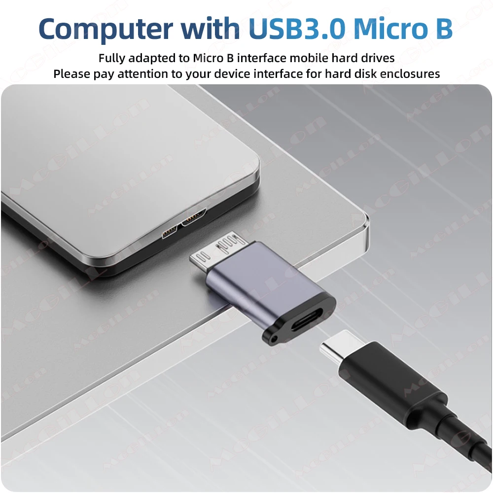 Enhanced Title: 

Type-C Female to Micro-B USB3 Hard Drive Adapter Cable