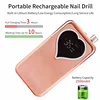 Nail Drill Rechargeable For Manicure drill para unas 35000 RPM Heart Portable Desktop Coldless Adjust Speed Low Noise Nail Drill 4