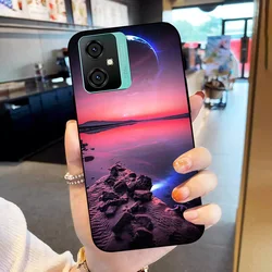 Oscal Tiger10 Phone Case - Soft Silicone TPU Shockproof Black Bumper Cover for Oscal C70 (FV01YGM)