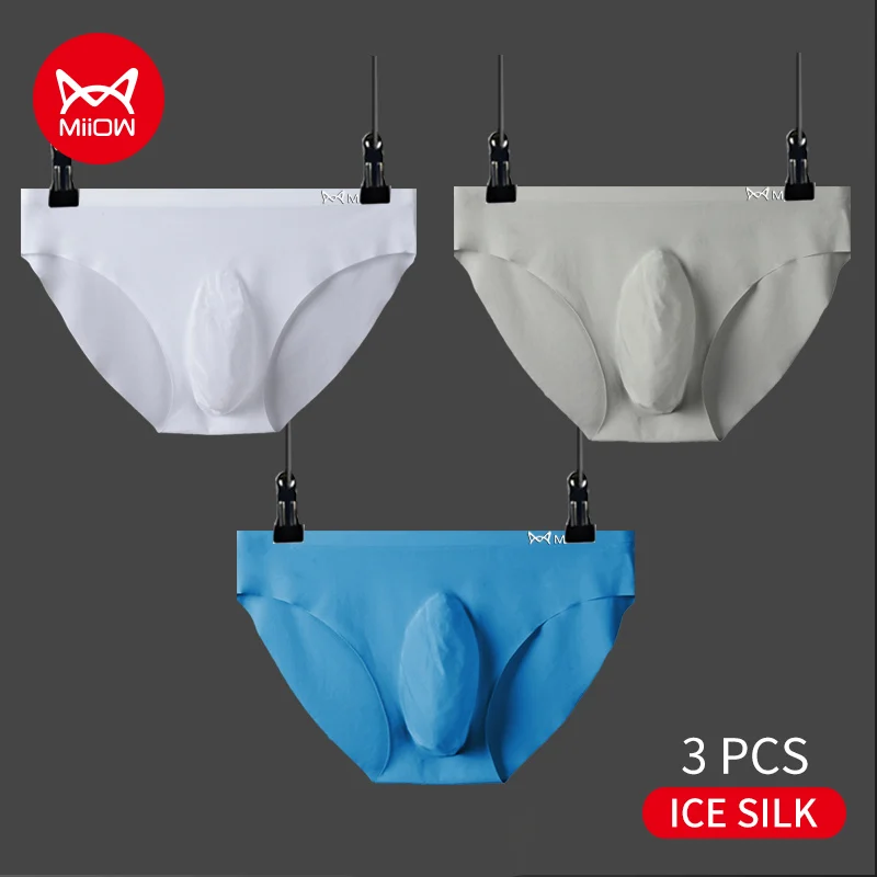 Qoo10 - MIIOW Mens Underwear/Panties/Ice Silk Seamless Underwear/Breathable  An : Men's Clothing