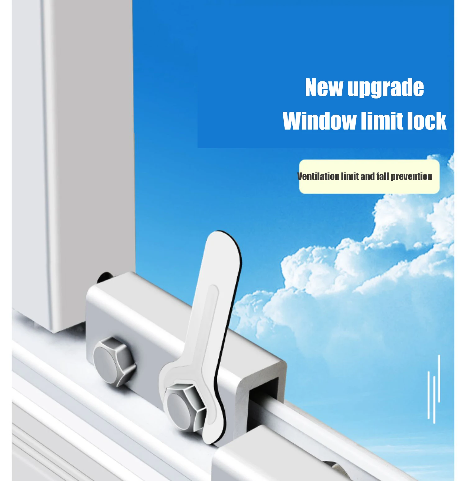 Description Picture 5 of itemSliding Sash Stopper Cabinet Locks Straps Doors Security Anti-theft lock Window Sliding Door Baby Kids Child Safety Doors Lock