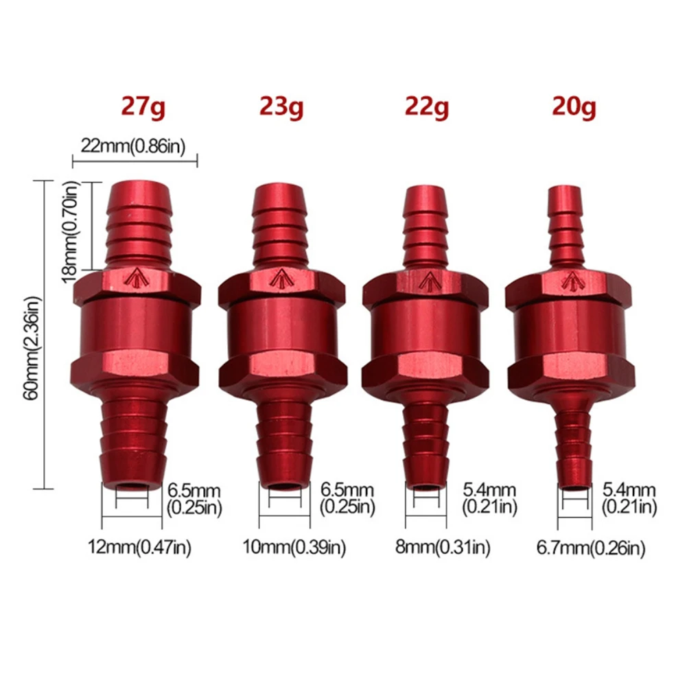 1PC 6/8/10/12mm Valves Fuel Non Return Check Valve Petrol Diesel Water Fuel Line Unidirectional For Carburettor
