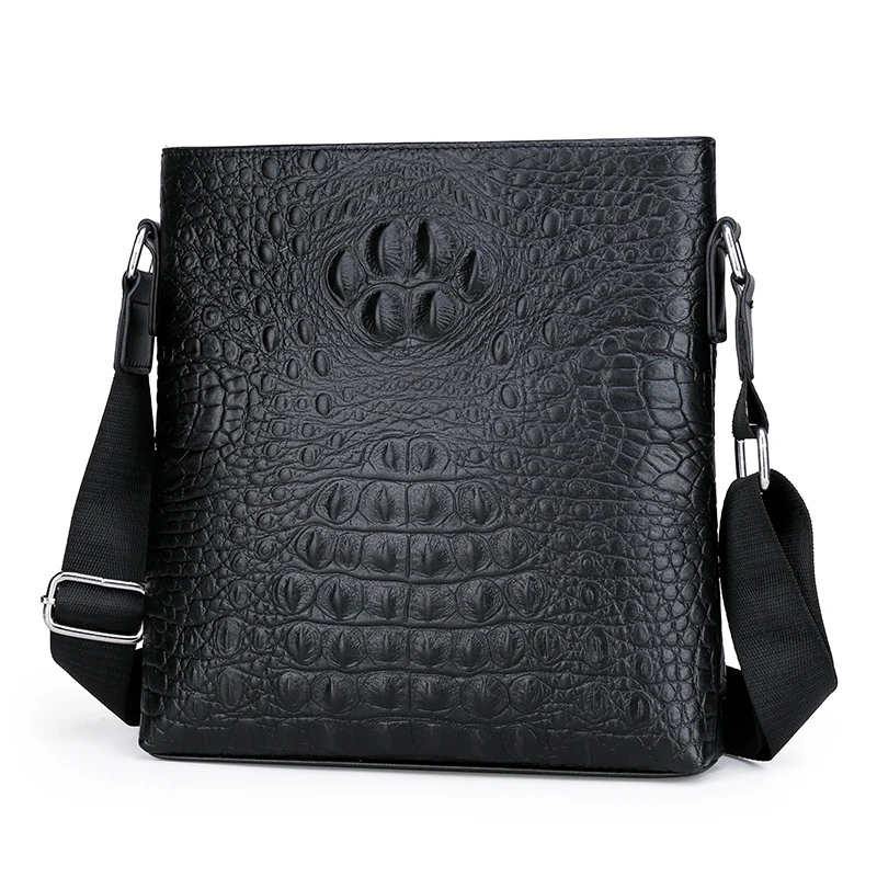 

Vegan Leather Crocodile Men Bags Crossbody Bag Business Man Messenger Bag Designer Sling Bags Casual Male Shoulder Bag Fashion