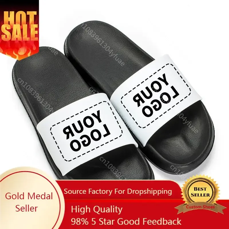 Custom Slippers for Men Women Happy Flops Indoor Slippers Flip Flops Men Diy Logo Photo Ladies Slippers and Sandals Home Shoes