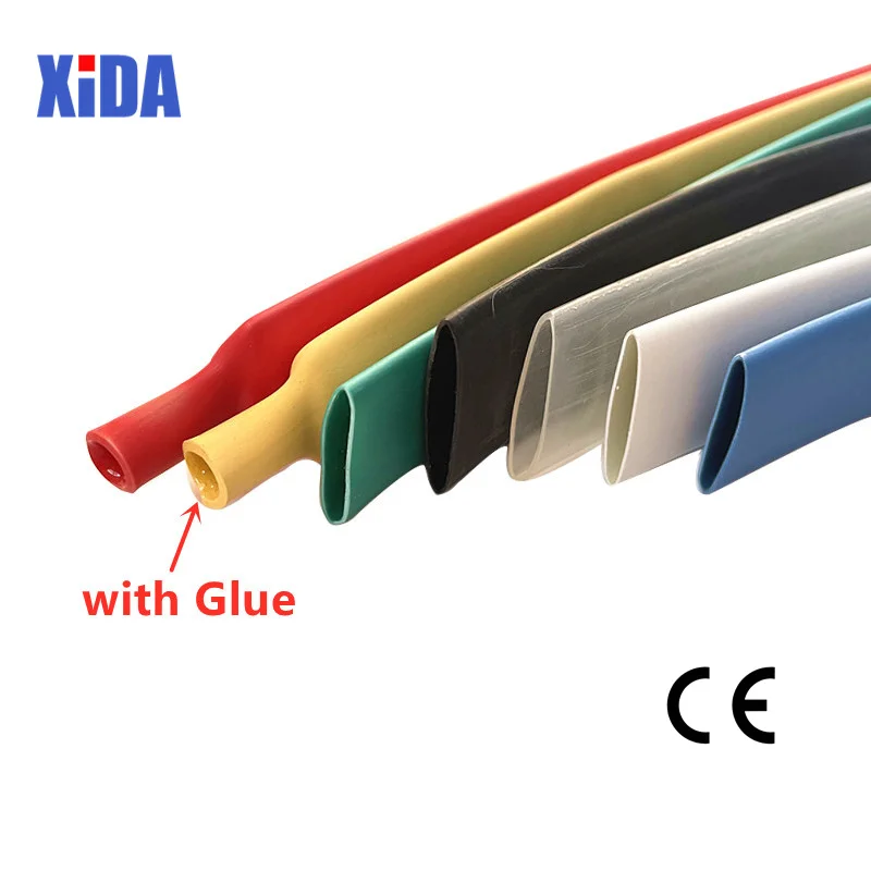 1M Clear4.8/6.4/7.9/9.5/12.7/15mm Doppelwandiger Schrumpfschlauch Dicker Kleber 3:1 Verhältnis Schrumpfschlauch mit Klebstoff ausgekleideter Wickeldraht-Set – Detail 7