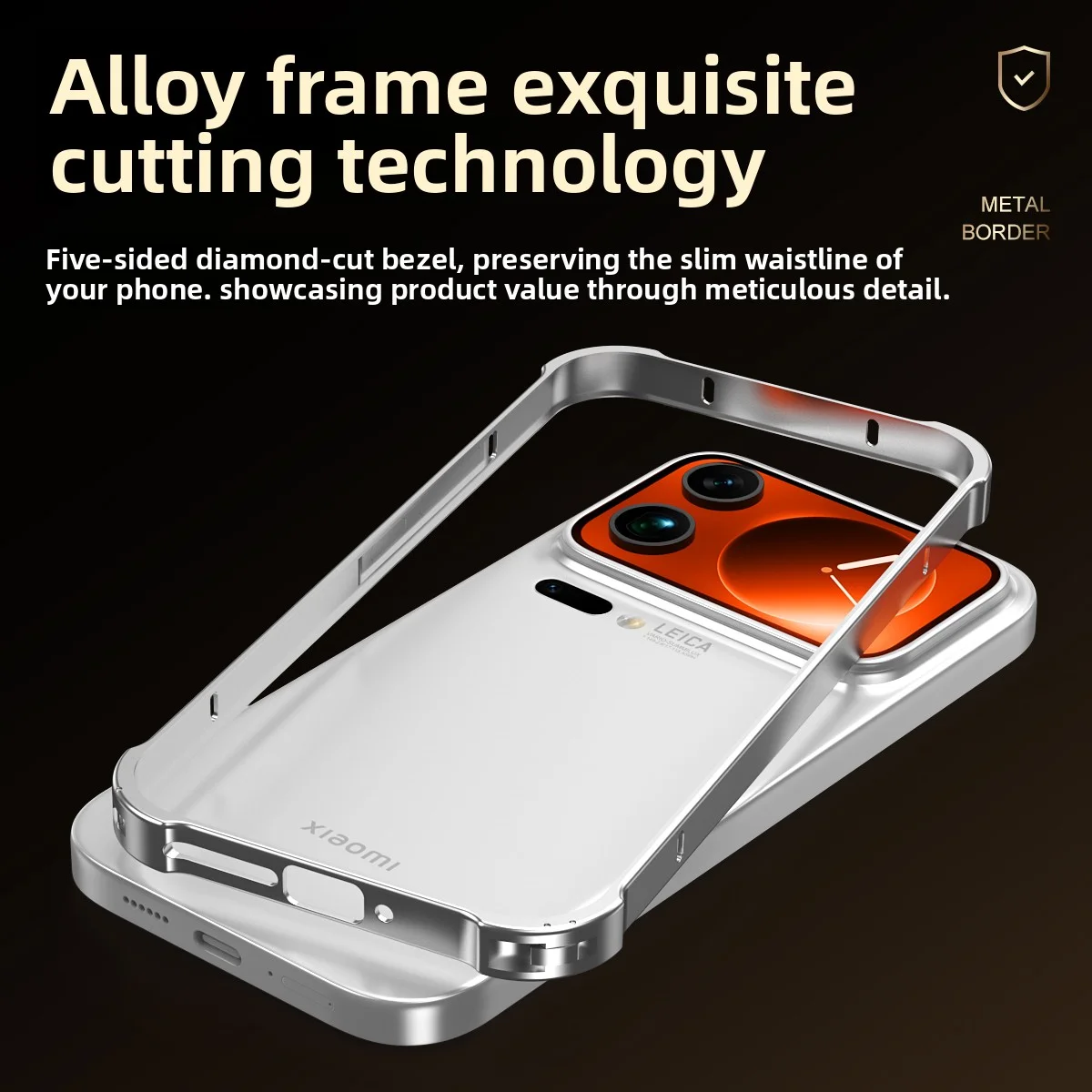 Luxury Hard Alloy Frame Protective Phone Case Cover