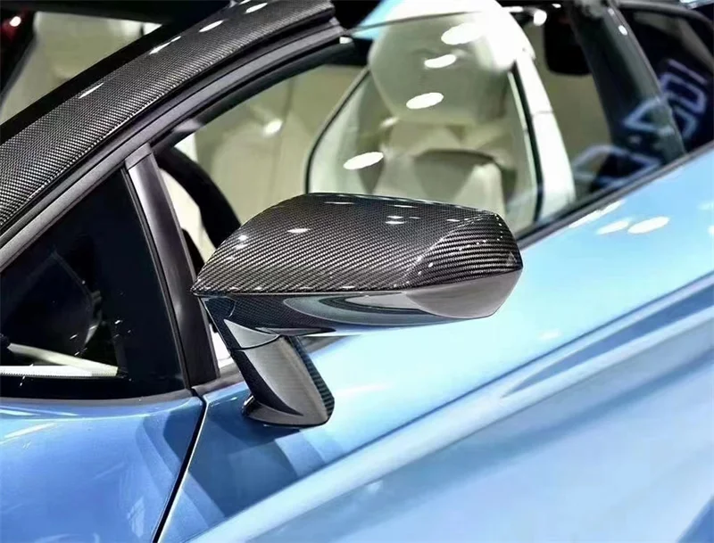 

For Lamborghini Huracan LP580 LP610 EVO Improvements Replace Dry Carbon Fiber Car Outside Wing Mirror Trim Rearview Mirror Cover